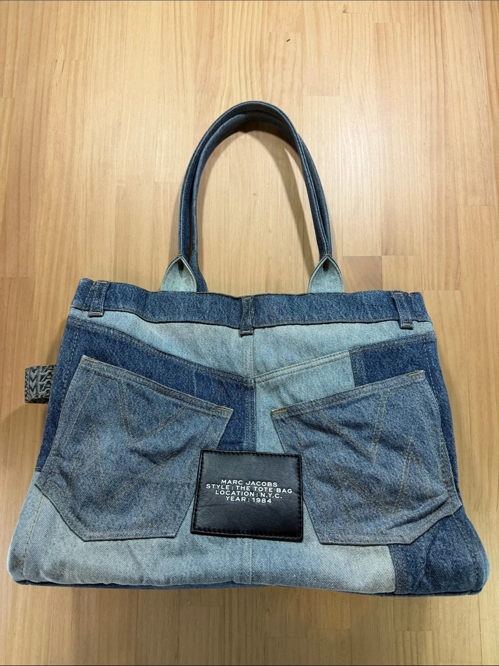Marc Jacobs Patchwork Denim Tote Bag - Blue
